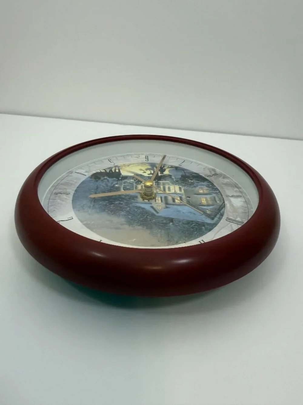 Thomas Kinkade Home for the Holidays Christmas Musical Wall Clock Mark Feldstein